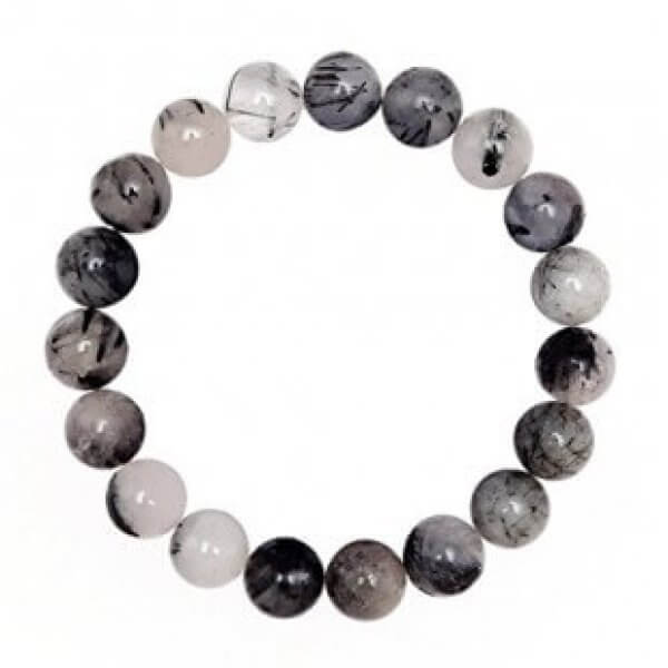 10mm Black Tourmalinated Quartz Faceted Coin – The Bead Traders