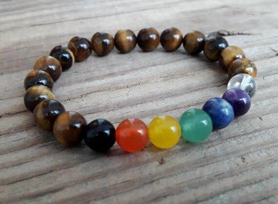 3 Stack 7 Chakra Healing Bracelet | Chakra Unity | Wood Beads – Harmonize  Your Chakras