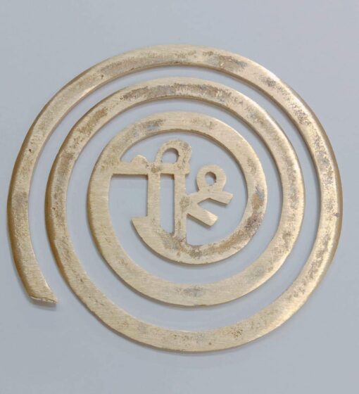 North-West/Vayavey Brass Helix Vastu Energy Helix with Beejmantra - 6 inches - Image 2