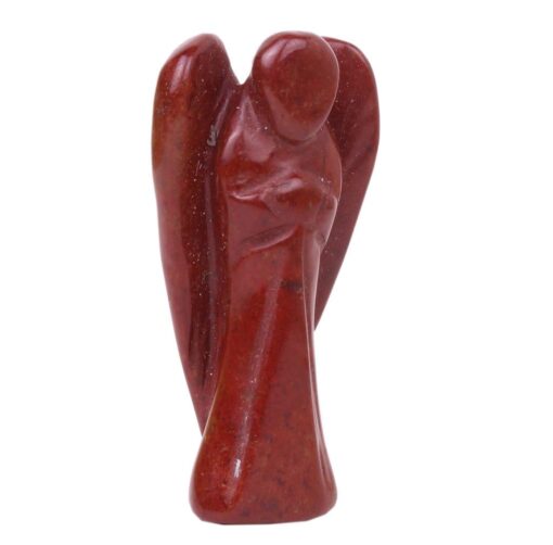 WAVS Red Jasper Angel Crystal Statue - Image 3
