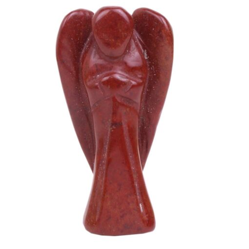 WAVS Red Jasper Angel Crystal Statue