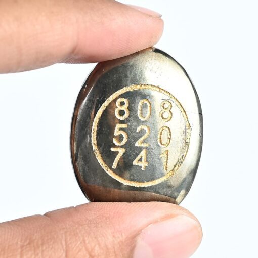 Good Luck Stone Pyrite Zibu Symbol Coin for Financial Growth & Abundance - Fortune & Wealth Magnet, Reiki Healing, Vastu Decor for Home & Office - 808 520 741 - Image 2