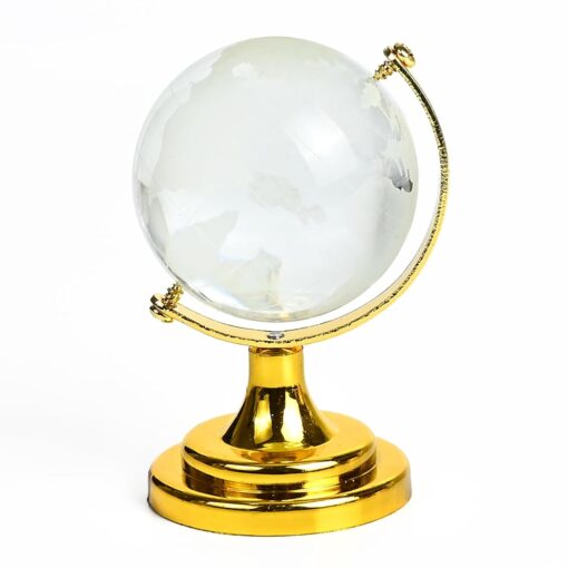 Fengshui Crystal Ball with Golden Stand for Positive energy Success and prosperty - Image 5
