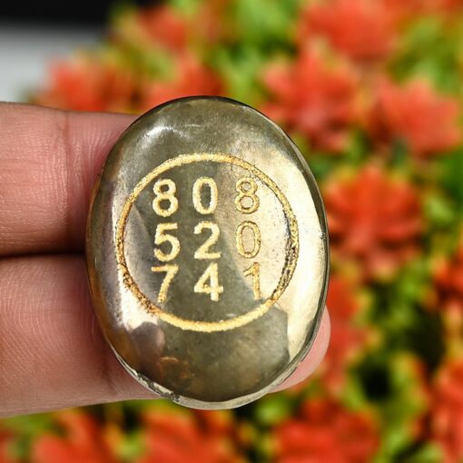 Good Luck Stone Pyrite Zibu Symbol Coin for Financial Growth & Abundance - Fortune & Wealth Magnet, Reiki Healing, Vastu Decor for Home & Office - 808 520 741 - Image 4