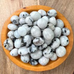 Moonstone Tumbled Stones Kit for Reiki Healing and Energy Balance - Chakra Alignment and Feng Shui Home Decor - 100 Grams
