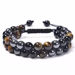 Tourmaline Double Layer Bracelet for Men & Women | Reiki Vastu Item | Spiritual Gifts Good Luck | Feng Shui Product