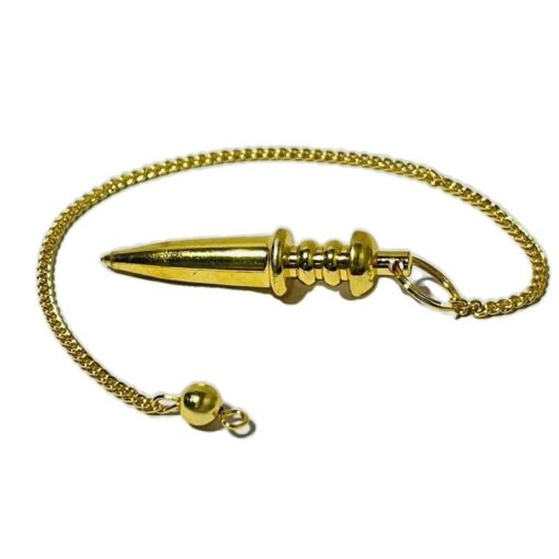 Pencil Brass Metal Supreme Long Deluxe Dowsing Pendulum - Vastu, Feng Shui, Reiki Crystal Healing, Chakra - Image 3
