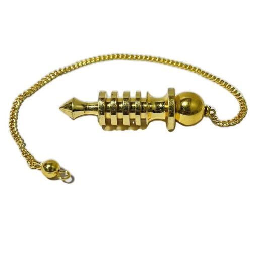 Long Metal Brass Supreme Long Deluxe Dowsing Pendulum - Vastu, Feng Shui, Reiki Crystal Healing, Chakra - Image 4