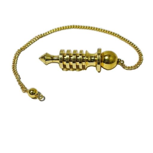 Long Metal Brass Supreme Long Deluxe Dowsing Pendulum - Vastu, Feng Shui, Reiki Crystal Healing, Chakra - Image 2