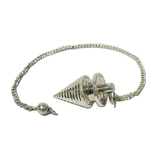 Silver Brass Supreme Long Deluxe Dowsing Pendulum - Vastu, Feng Shui, Reiki Crystal Healing, Chakra
