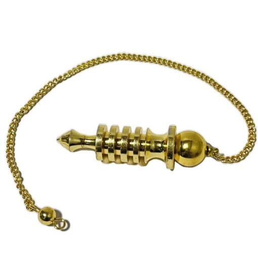 Long Metal Brass Supreme Long Deluxe Dowsing Pendulum - Vastu, Feng Shui, Reiki Crystal Healing, Chakra - Image 3