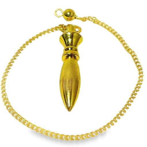 Double Brass Supreme Long Deluxe Dowsing Pendulum - Vastu, Feng Shui, Reiki Crystal Healing, Chakra