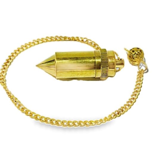 Infinity Brass Supreme Long Deluxe Dowsing Pendulum - Vastu, Feng Shui, Reiki Crystal Healing, Chakra - Image 2