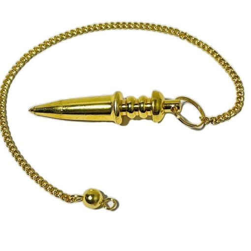 Pencil Brass Metal Supreme Long Deluxe Dowsing Pendulum - Vastu, Feng Shui, Reiki Crystal Healing, Chakra - Image 2